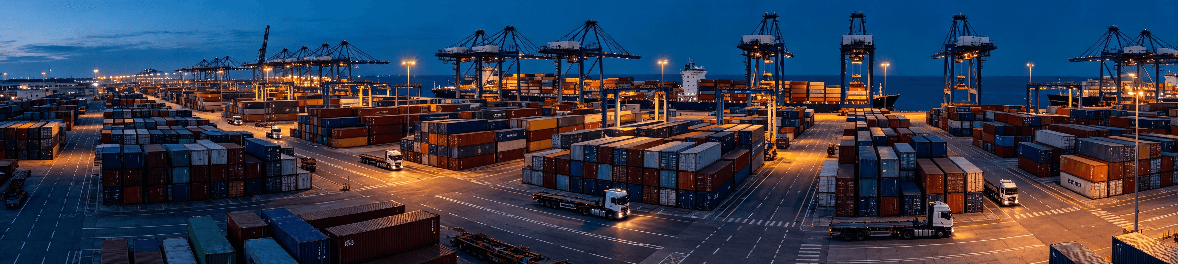 Container xếp chồng tại cảng
